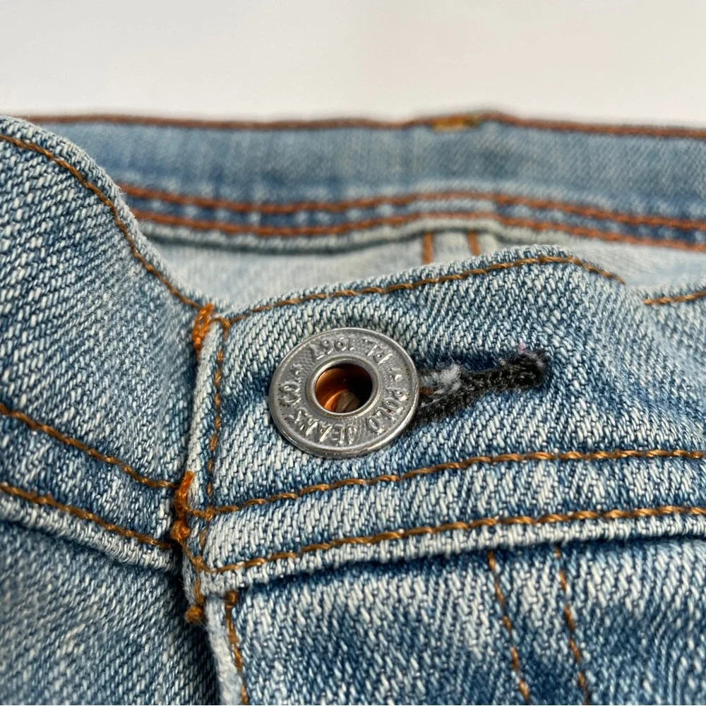 POLO‎ RALPH LAUREN Stretch Cropped Jean Womens 8 (32x22) Blue Stretch Straight